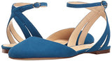 Nine West Begany Suede Ballet Flat Blue 9 M Us