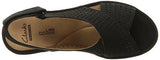 Reedly Variel Wedge Sandal Black Nubuck 7 M Us