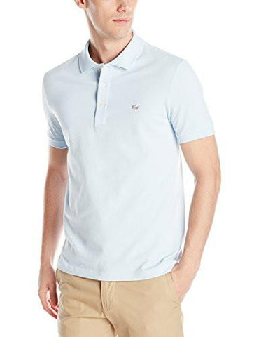 Lacoste Stretch Mini Pique Slim Fit Polo Shirt Rill Light Blue 4