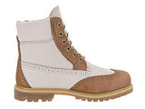 6 Inch Premium Brogue Tanoff White Boot 85 Us
