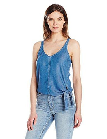 Jeans Lyocell Tank Top With Side Tie Marsha Mid Small