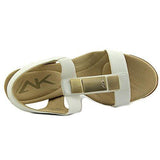 Loona Open Toe Casual Wedged Sandals Whitewhite Synthetic Size 11