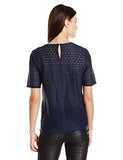 Blue Contrast Top Dark Navy Xsmall