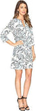 Floral Shift Dress, Print, M