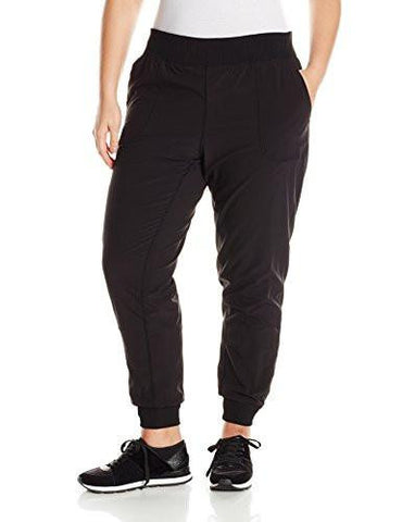 Calvin Klein Performance Plussize Stretch Woven Banded Bottom Pant Black 1X