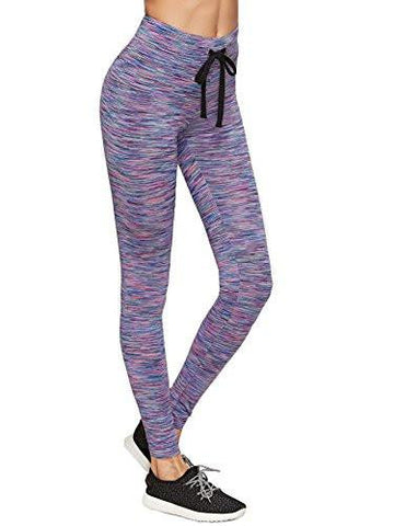 Sweatyrocks Tights Long Workout Legging Yoga Pant Large Purple