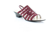 Estevee Open Toe Casual Slingback Sandals, Red, Size 5.5