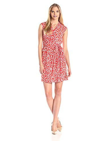 Printed Shift Dress With Contrast Side Panels, Print, 8