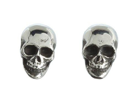 Skull Post Earrings Silver Earring
