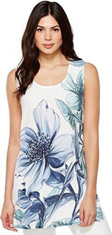 High Slit Tunic Print Shirt