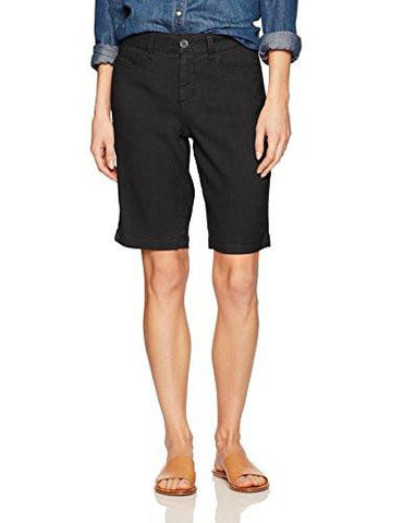 Catherine Short In Stretch Linen, Black, 10