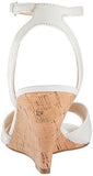 Nine West Kami Leather Wedge Sandal White 85 M Us