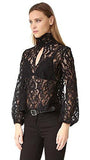 Lace Top, Black, 4