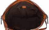 Leather Gg Charm Convertible Large Dome Handbag Tan