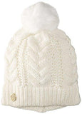 Vince Camuto Cable Cardigan Stitch Pom Hat Egret One Size