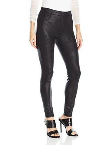 Karen Kane Stretch Faux Leather Pant, Black, L