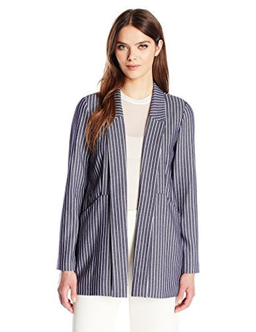 Bcbgeneration Open Front Pocket Blazer Indigo Combo Medium