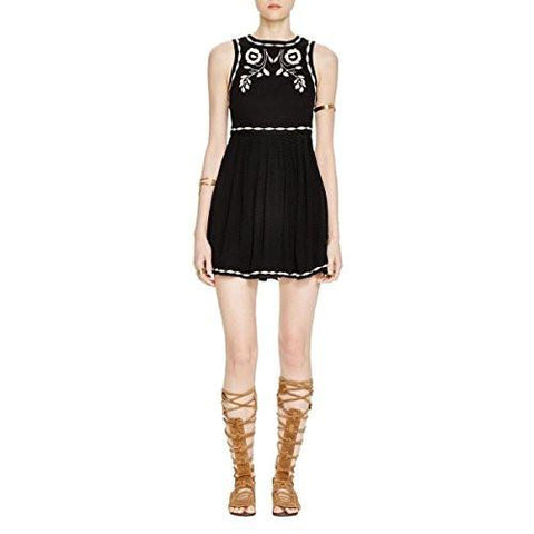 Birds Of A Feather Embroidered Casual Dress White 2