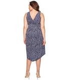 Plus Plus Size Asymmetric Maxi Dress Print Dress