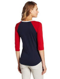 Raglan Sleeve TShirt With Studs, Navy, Large