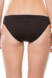 Gypsy Solids Shirredside Hipster Full Coverage Bikini Bottom Blk 6