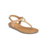 Chlass Ring Flat Sandal Light Tan Snake 10 M Us