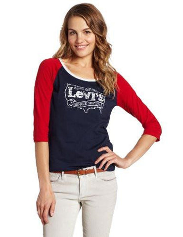 Raglan Sleeve TShirt With Studs, Navy, Large