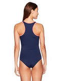 Active High Neck One Piece Swimsuit Navy L