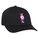 X Pink Panther Pink 8Ball Strapback Black Dad Polo Cap