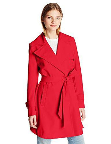 Phoebe Trench Coat Red 4