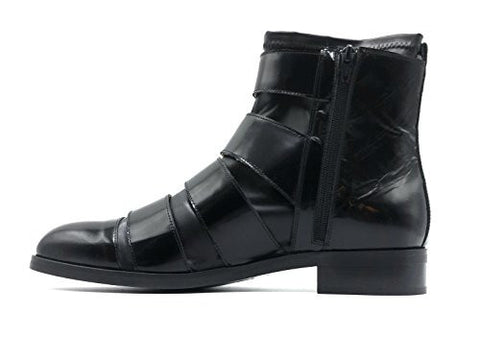 Maison Martin Magiela Mm6 Nappa Leather Over Bonded Stretch Leather Zipup 41 Eu 8 Us