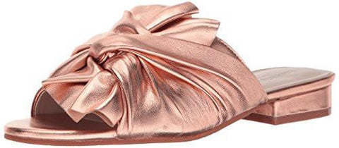 Kenneth Cole York Violet Flat Sandal Rose Gold 8 M Us