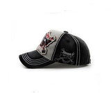 Gorras Beisbol Planas Snapback Caps Wolf Bone Baseball Cap Golf Hats For Casquette Hip Hop Boys Homme Driver Sun Hat Number 5 Black