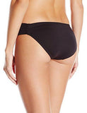Gypsy Solids Shirredside Hipster Full Coverage Bikini Bottom Black 8