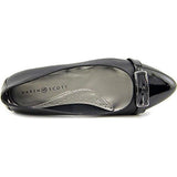 Cadyy Pointed Toe Slide Flats, Black, Size 6