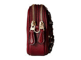 Willow Floral Applique Crossbody Clutch Liburgundy Clutch