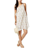 Michael Michael Kors Oneshoulder Tiedye Cover Up Dress Medium Sand