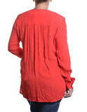 Crossover ShirtTail Top Red Size S