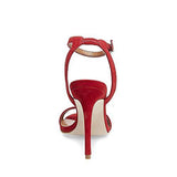 Landen Red Nubuck Dress Open 75 Us