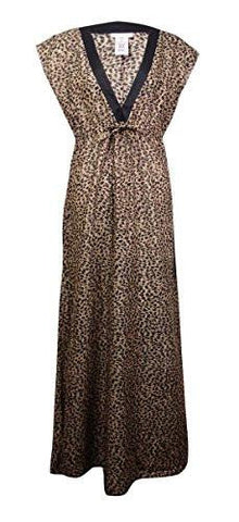 Michael Michael Kors Abstract Jaguar Deepv Coverup Dress Khaki Dress