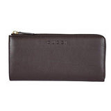 Leather Zip Wallet 332747 2140 Cocoa Brown