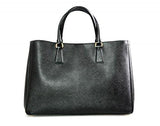 Prada Bn1844 Nzv F0002 Black Saffiano Leather Shoulder Bag