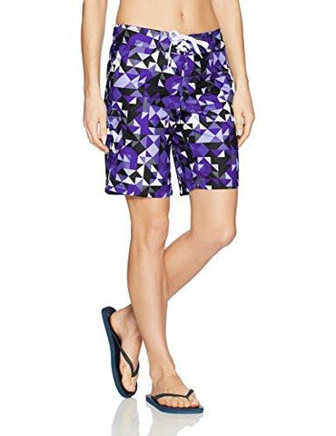 Kanu Surf Gillian Upf 50 Active Geo Swim Boardshort Black 12