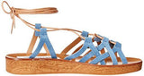 Seaashor Wedge Sandal Denim Suede 8 M Us