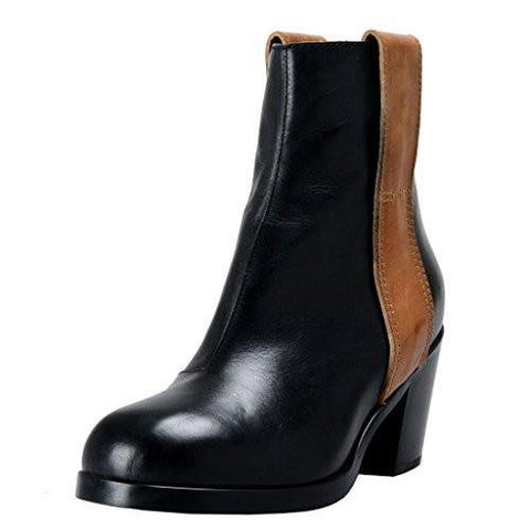 Maison Martin Margiela Mm6 Black Leather Ankle Boots Shoes Us 6 It 36;