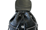 Michael Michael Kors Elisa Small Black Leather Backpack Daypacks