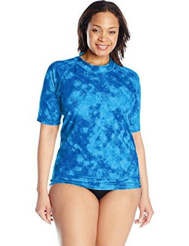 Kanu Surf Plussize Sydney Plus Size Upf 50 Sun Protective Rashguards Blue 3X