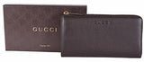 Leather Zip Wallet 332747 2140 Cocoa Brown