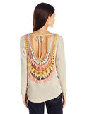Long Sleeve Sweater Knit Shirt, Desert, M