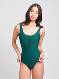 Sophia Reversible One Piece Forest Green/Tropical Palm M Swimwear One Piece Forest/Tropical